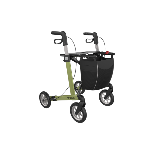 Server With Soft Wheels (olive Green) Front Right72