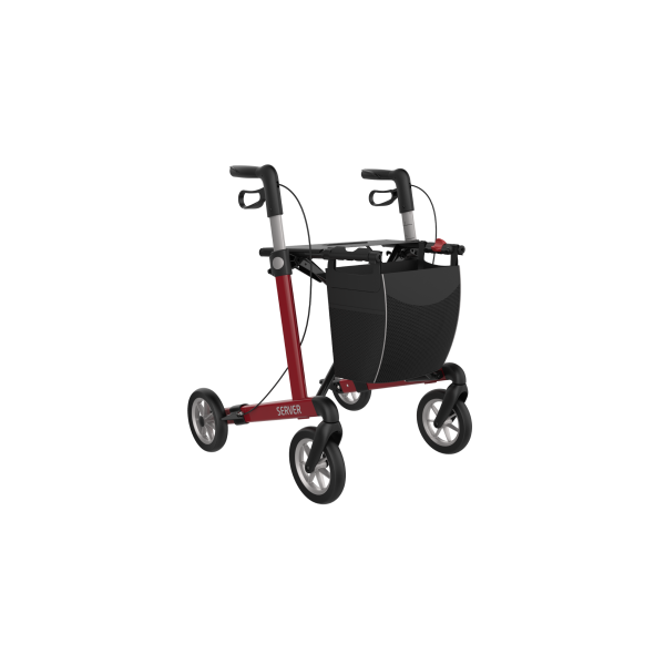 Server With Soft Wheels (wine Red) Front Right72